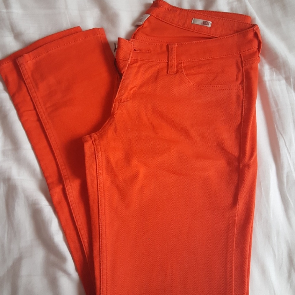 *SOLD*Junior's/women's Orange Arizona Skinny Jeans